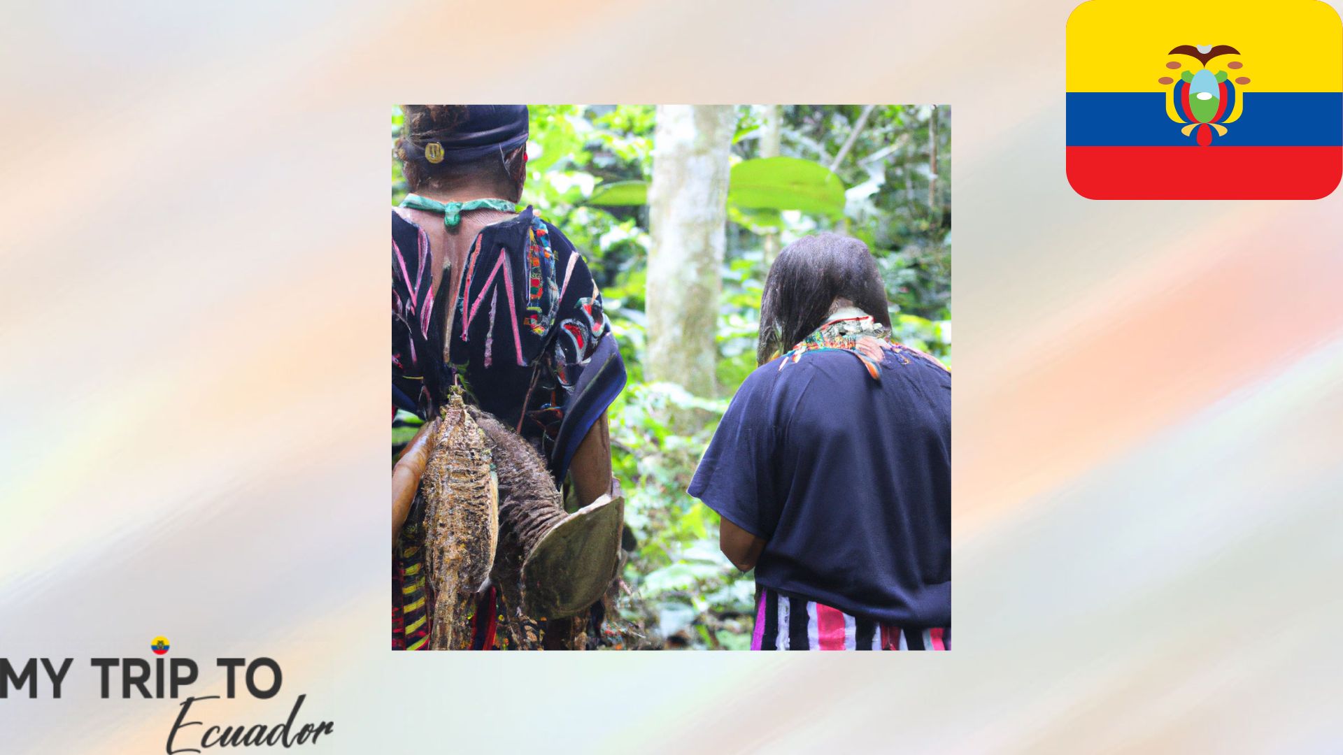 Vestimenta de la gente amazónica en Ecuador