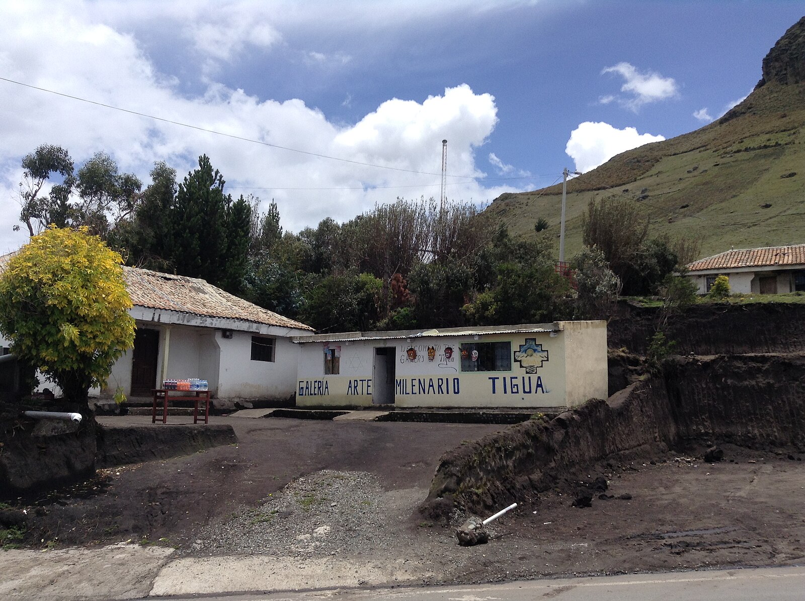 pueblo de Tigua en Ecuador cerca de Latacunga